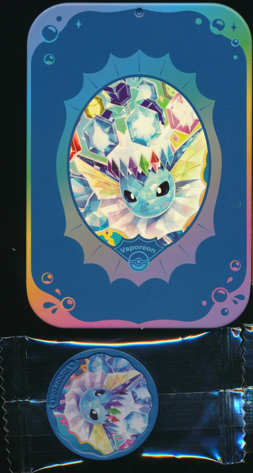 Vaporeon Mini Tin & Fridge Magnet Set Simplified Chinese Exclusive Terastal Gathering