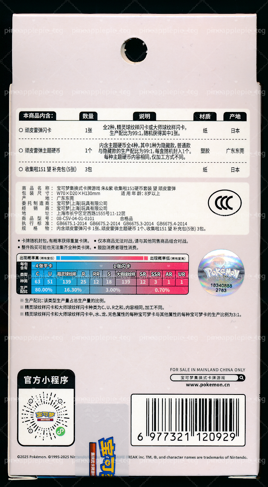 Electrode Collect 151 Hope Coin Set