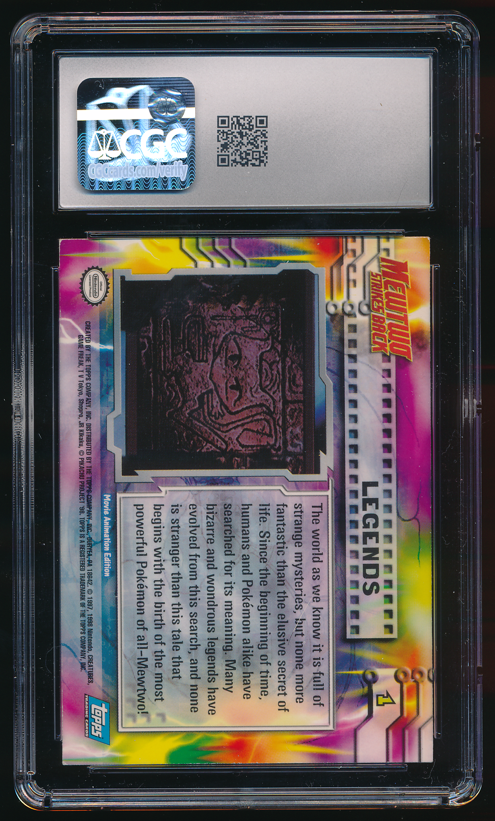 CGC 8 Mew Legends Movie/TV Cards（1999）