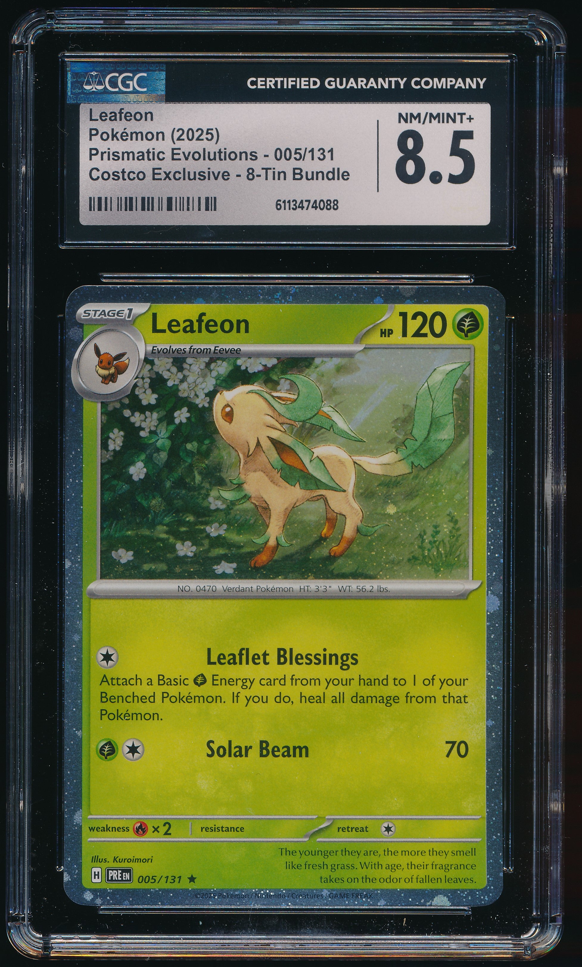 CGC 8.5 Leafeon R 005/131 English