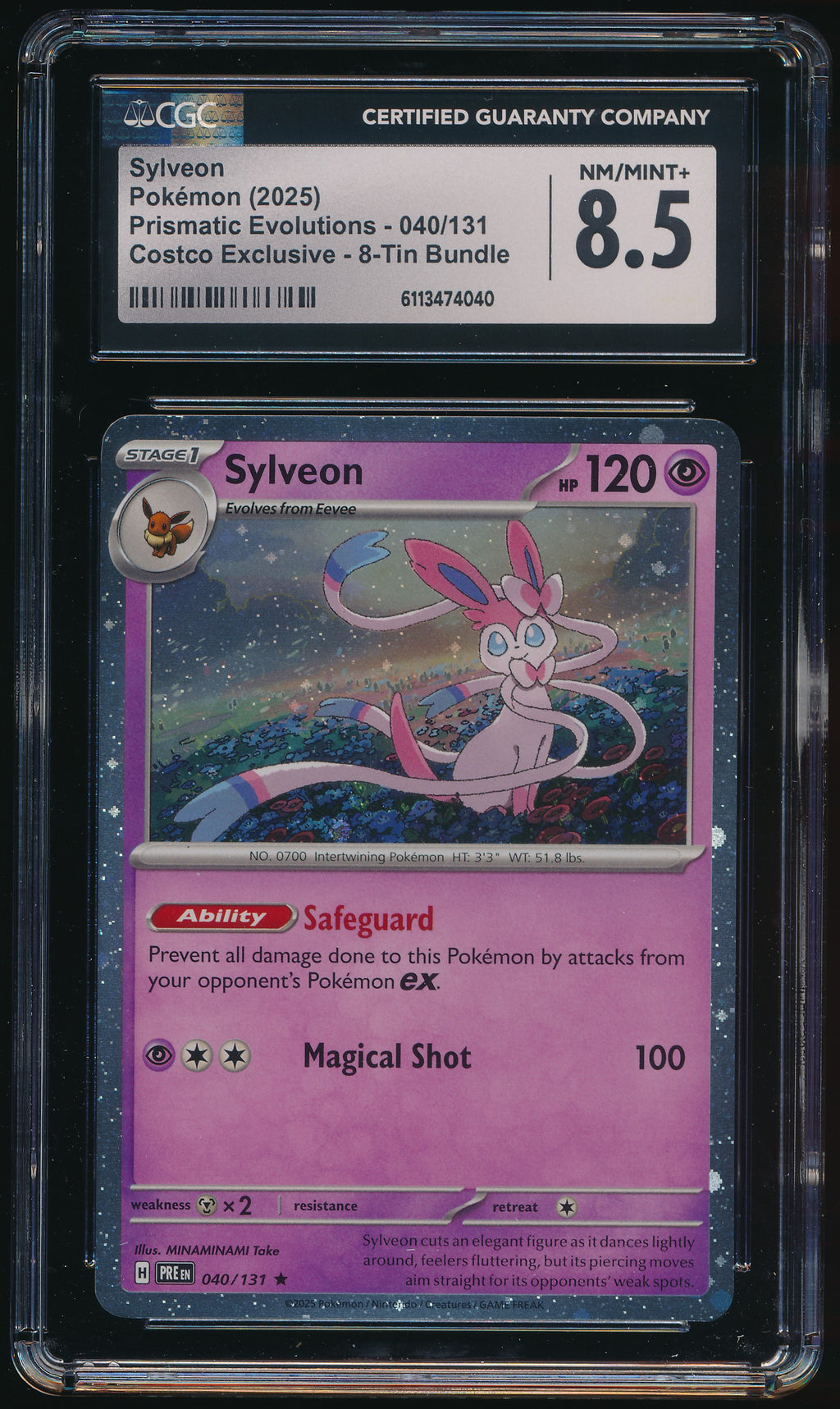 CGC 8.5 Sylveon R 040/131 English